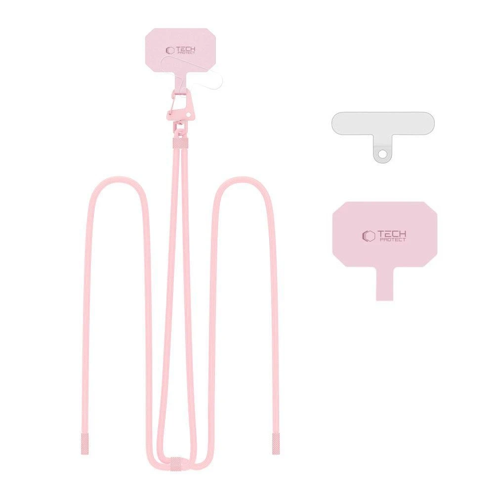 TECH-PROTECT C5S ROPE CROSSBODY STRAP BABY Rožinis