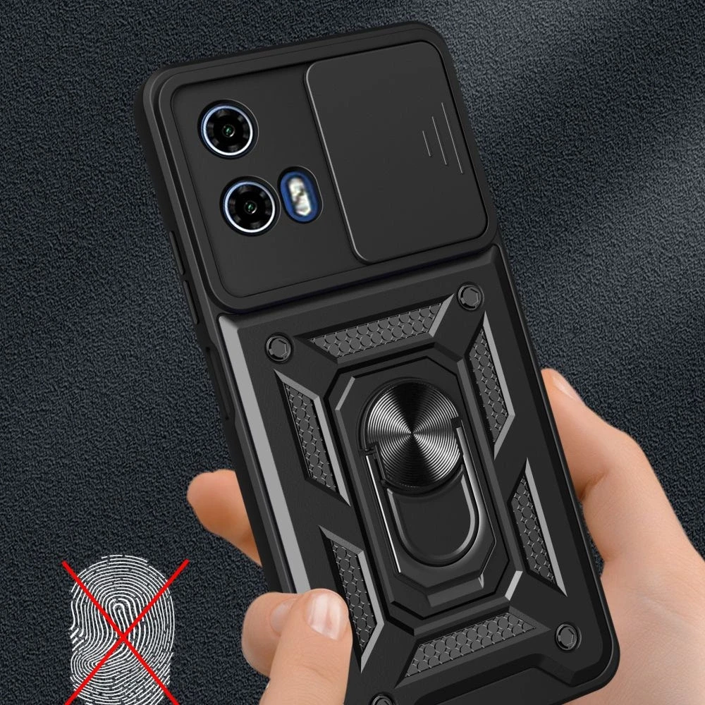 Motorola Moto G24 / G24 POWER / G04 Tech-Protect Camshield Pro dėklas telefonui juodos spalvos