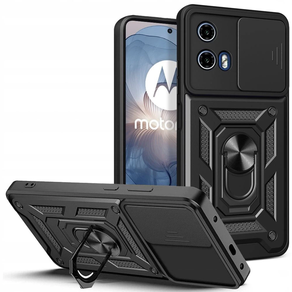Motorola Moto G24 / G24 POWER / G04 Tech-Protect Camshield Pro dėklas telefonui juodos spalvos