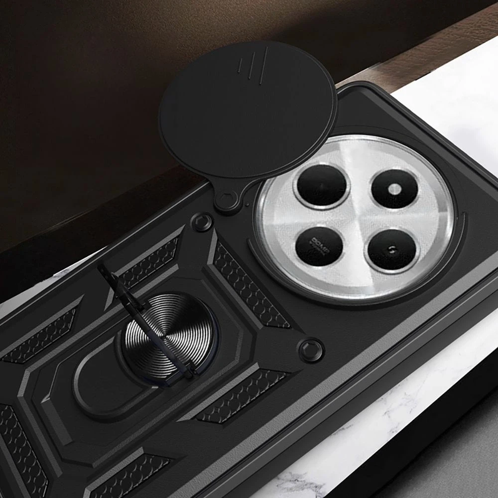 Xiaomi Redmi 14C Tech-Protect Camshield Pro dėklas telefonui juodos spalvos