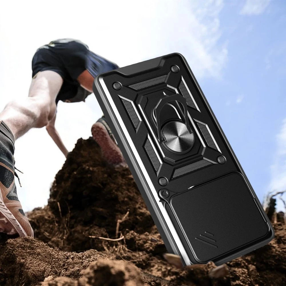 Tech-Protect CamShield Pro Dėklas skirtas Xiaomi Redmi Note 14 4G / LTE - Matte juodos spalvos