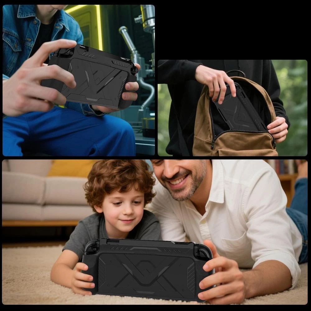 „Tech-Protect Carbonox“ dėklas, skirtas „Nintendo Switch 2“ – juodas