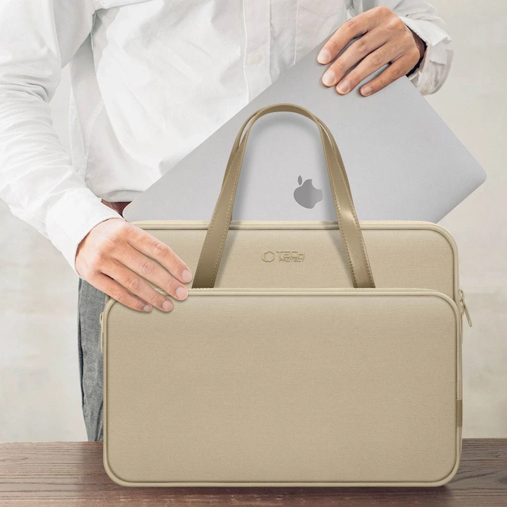 Tech-Protect Carrying Bag for 13-14" Nešiojamas kompiuteris - rusvai gelsvas