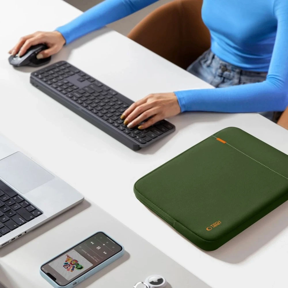 Tech-Protect Defender Nešiojamas kompiuteris Bag 15-16 - Žalias