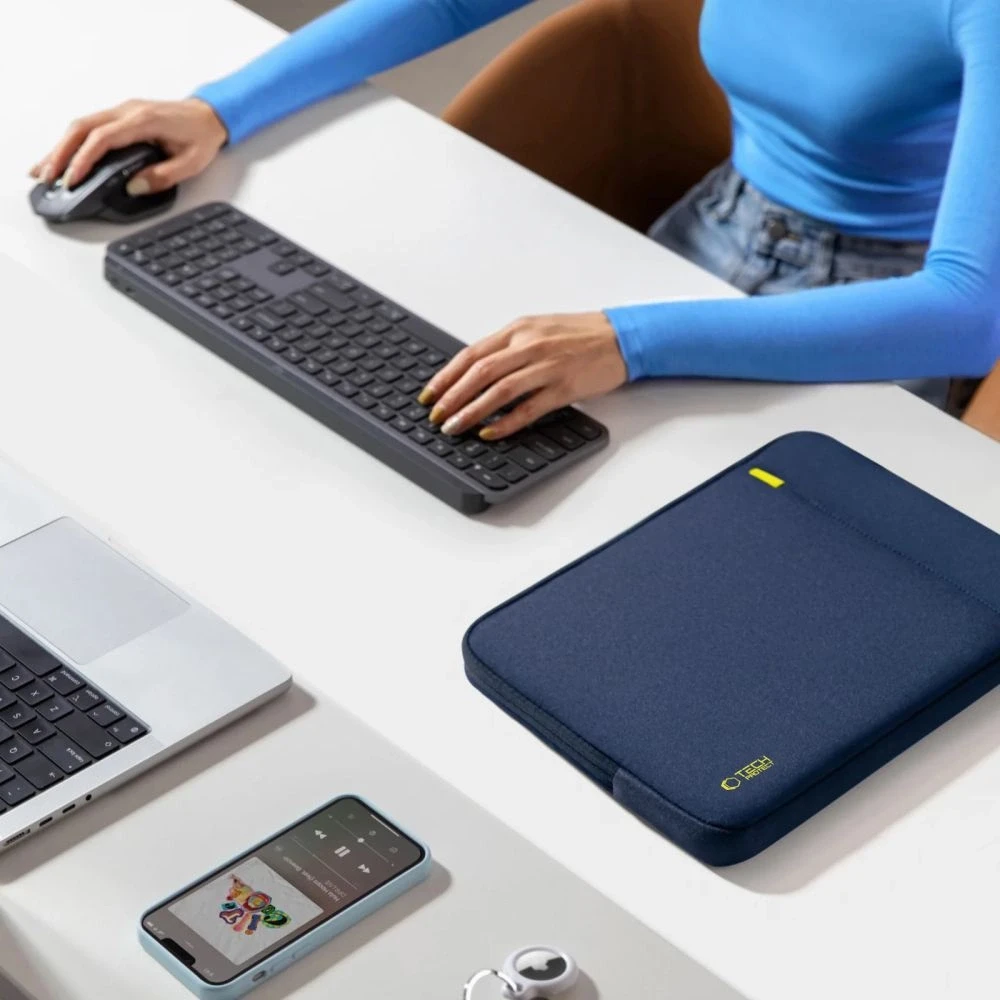 Tech-Protect Defender Nešiojamas kompiuteris Bag 15-16 - Navy Mėlyna