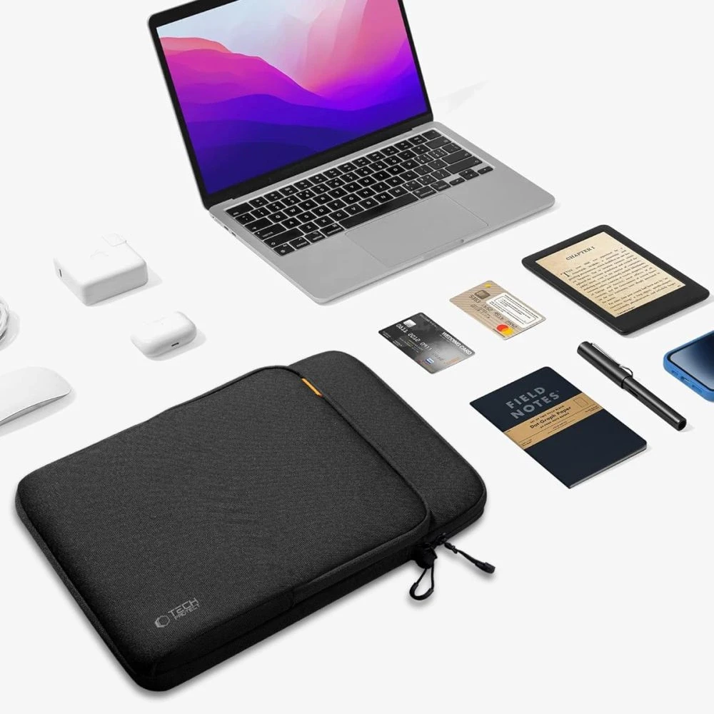Tech-Protect Defender VR Nešiojamas kompiuteris Bag 13-14 - Juodas