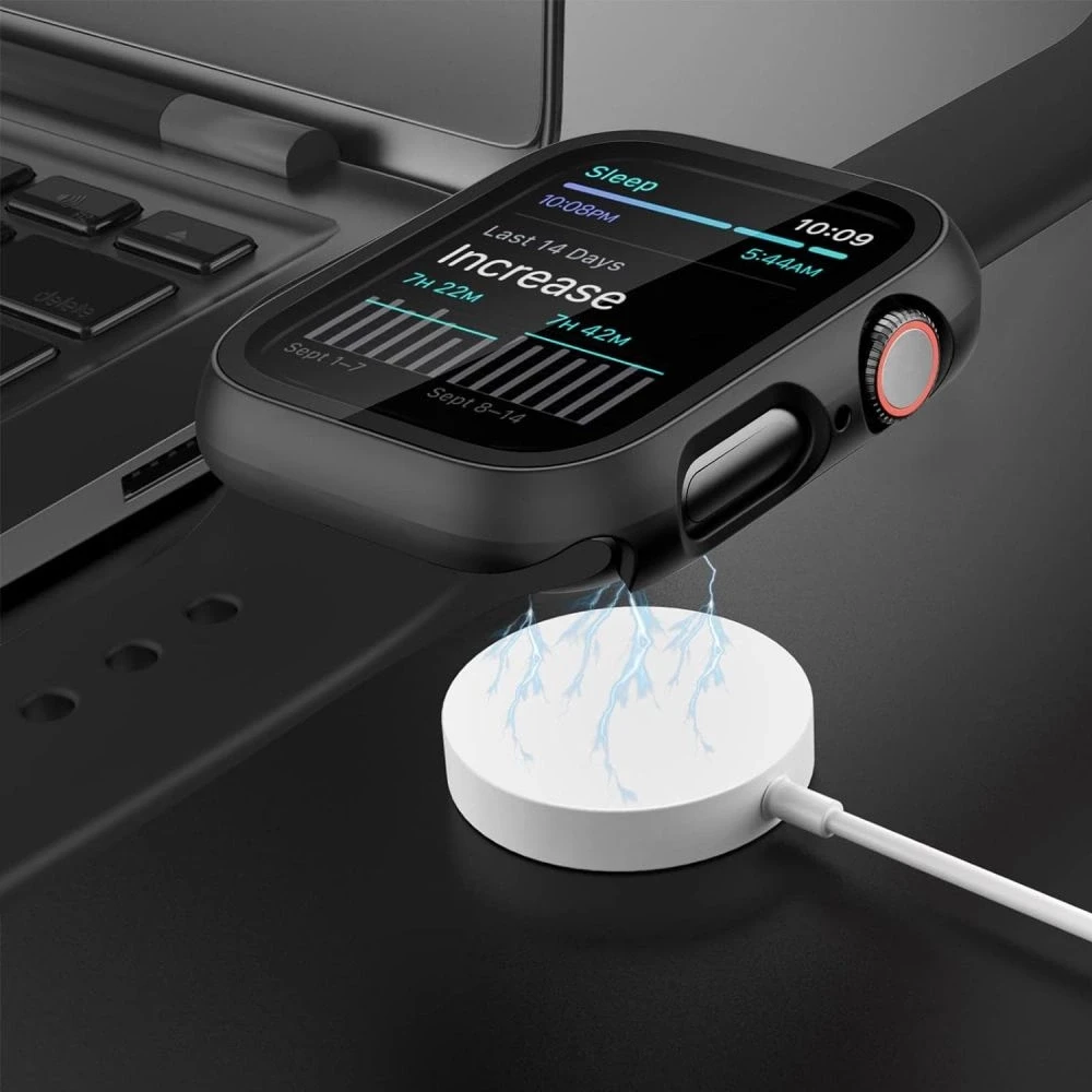 Tech-Protect Defense360 Apsauginis stiklas dėklas skirtas Apple Watch 10 (42mm) - skaidrus