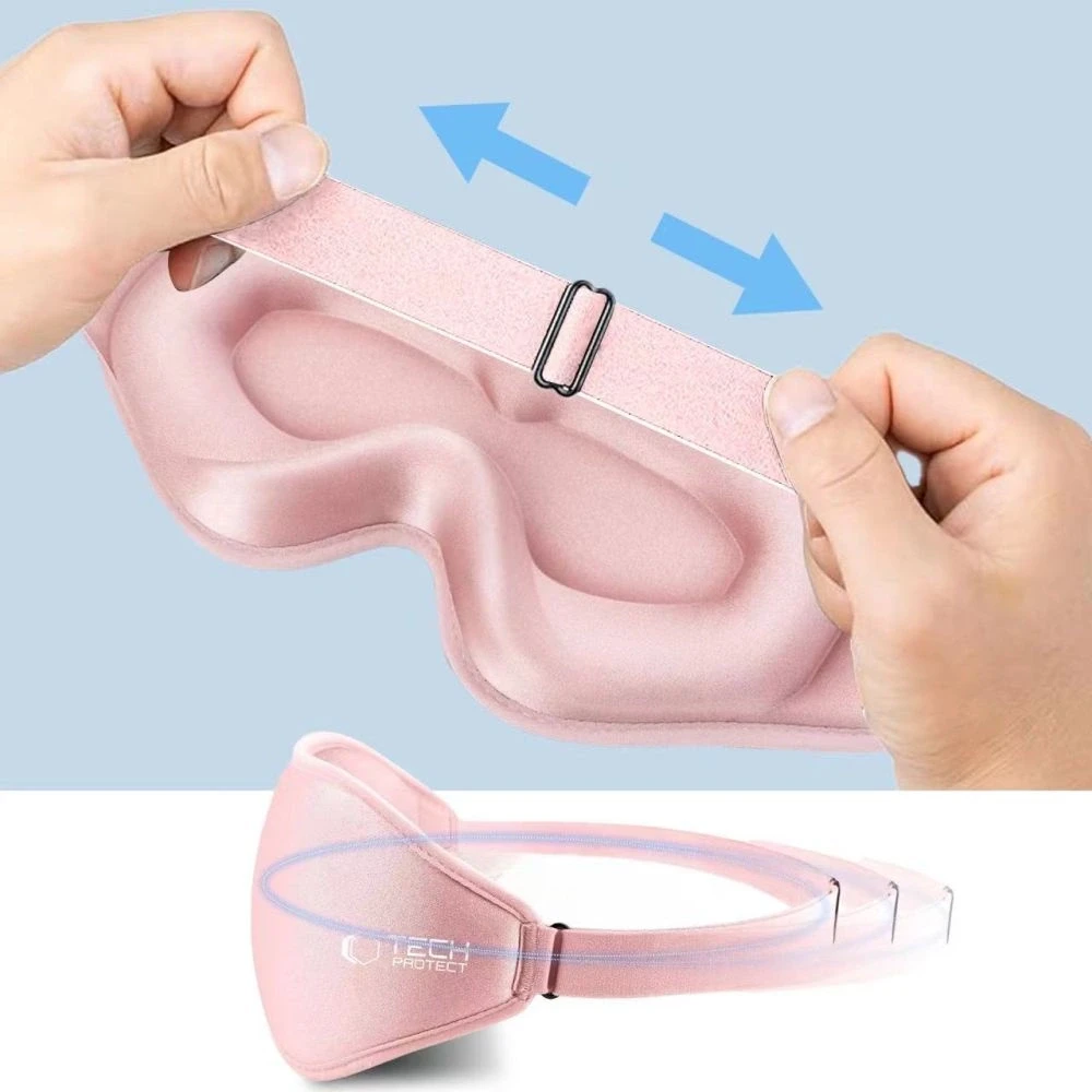 Tech-Protect EyeShade miego akiniai rožinės spalvos