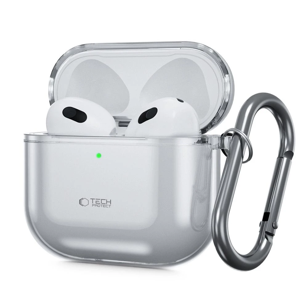 Dėklas Tech-Protect FlexAir Apple AirPods 4 – pilkos spalvos