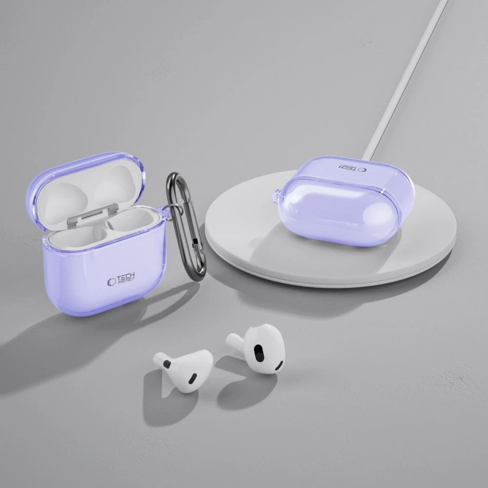 Dėklas Tech-Protect FlexAir Apple AirPods 4 – violetinės spalvos