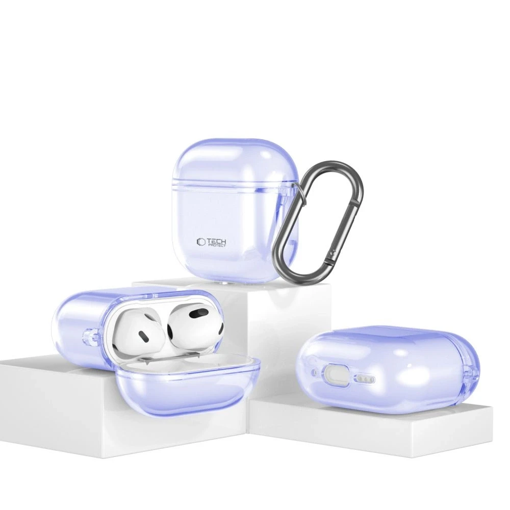 Dėklas Tech-Protect FlexAir Apple AirPods 4 – violetinės spalvos