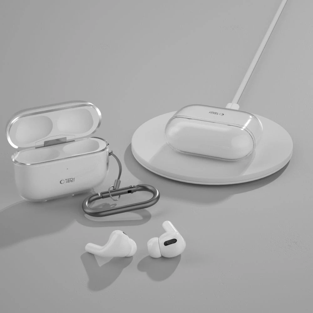 Tech-Protect FlexAirApple AirPods Pro 1 / 2 – dėklas ausinėms skaidrus