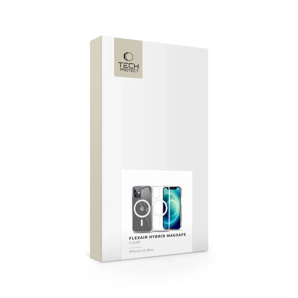 Tech-Protect FlexAir Hybrid MagSafe Apple iPhone 12 mini – dėklas telefonui skaidrus