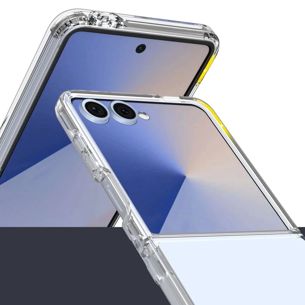 Dėklas „Tech-Protect Flexair Hybrid Galaxy Z Flip 7“ skaidrus