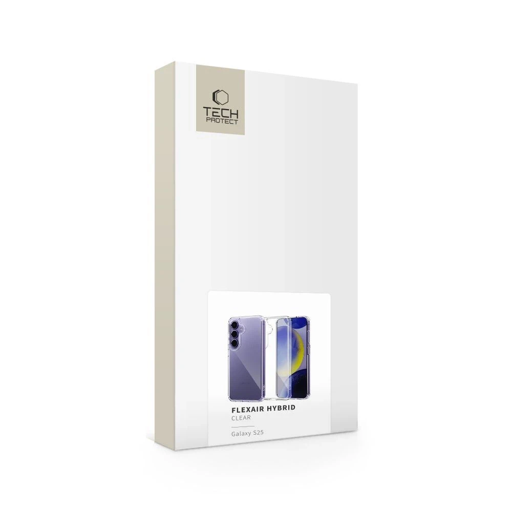 Dėklas Tech-Protect Flexair Hybrid do Galaxy S25 permatomos