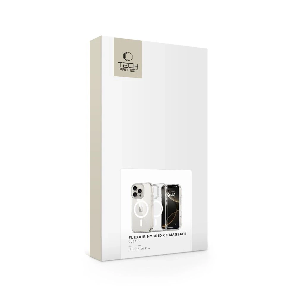 Dėklas Apple iPhone 16 Pro Tech-Protect FlexAir Hybrid CC MagSafe Fire Screen ekranas