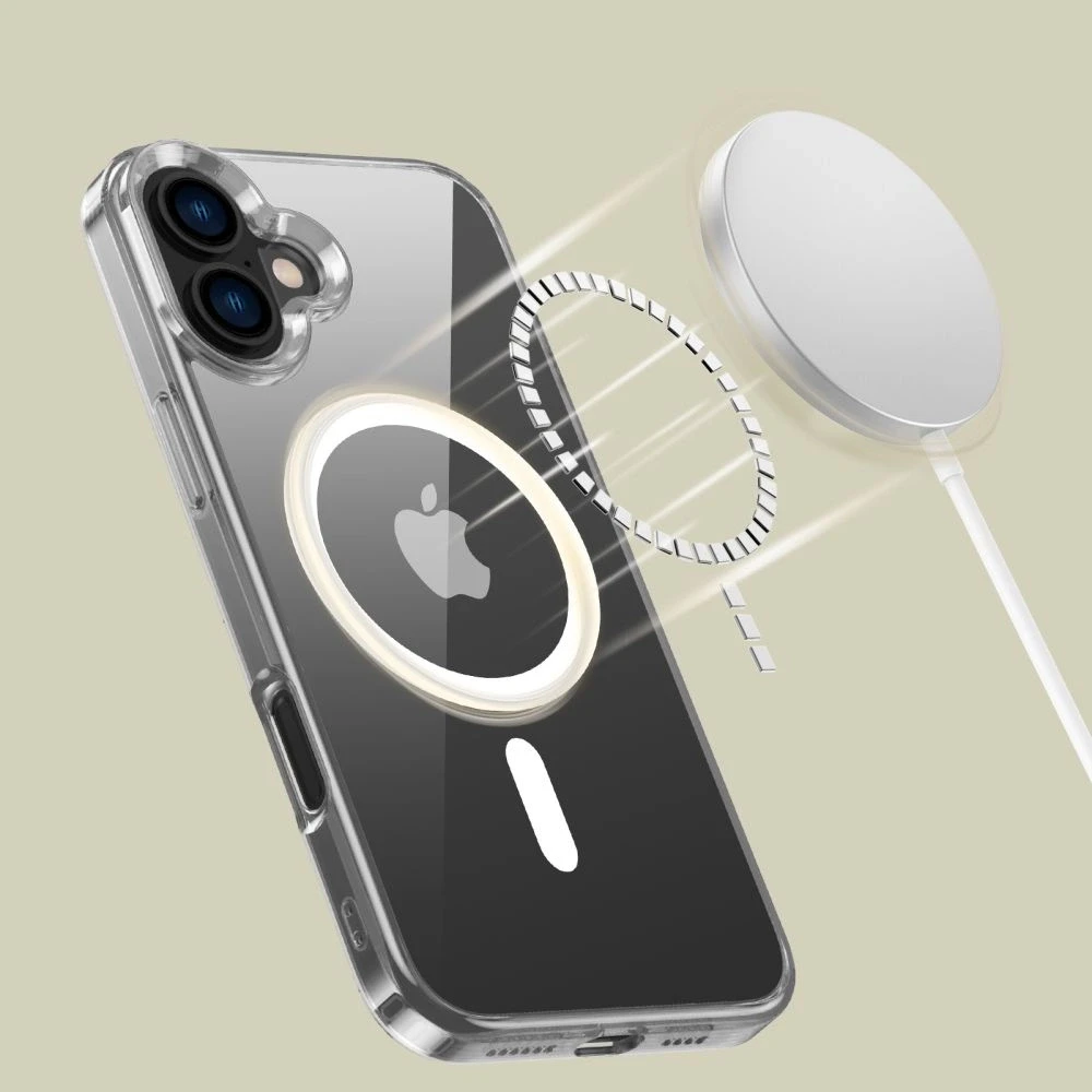 Apple iPhone 16 Plus Tech-Protect FlexAir Hybrid MagSafe Clear dėklas telefonui skaidrus