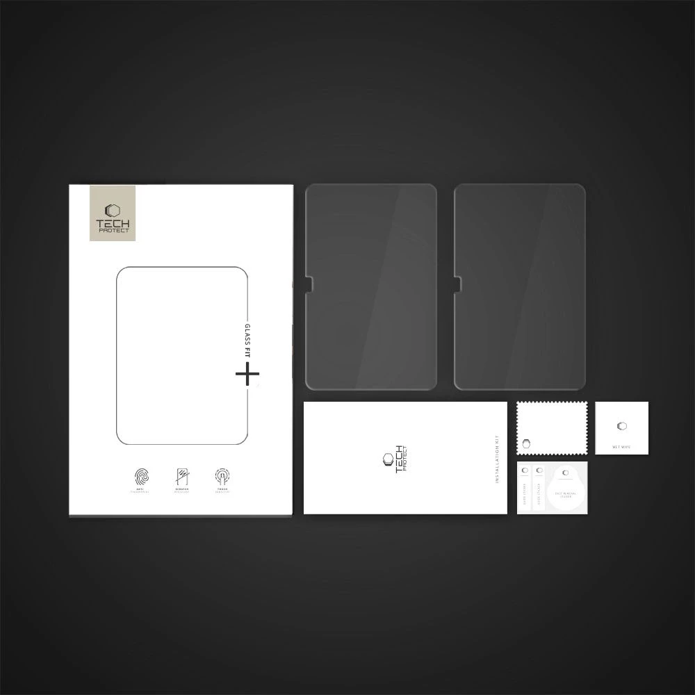 „Tech-Protect Glass Fit+“ apsauginis stiklas „Galaxy Tab S10 FE+ PLUS 13.1 X620 / X626B“ dėklui, 2 vnt.