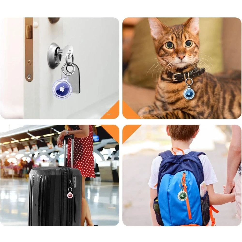 Tech-Protect Icon 4-pack Apple AirTag – dėklas telefonui skaidrus