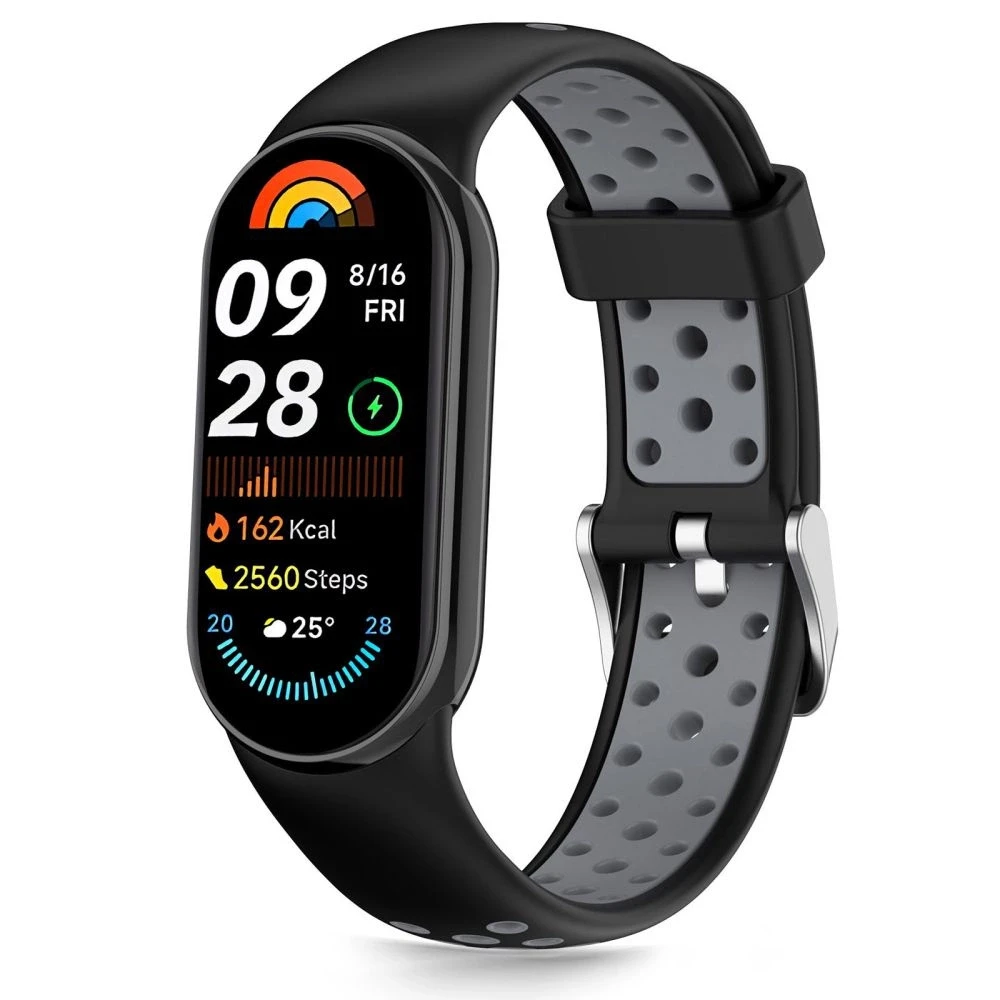 Tech-Protect apyrankė IconBand Air Xiaomi Smart Band 8 / 9 / 10 / NFC juodos spalvos/pilkos spalvos