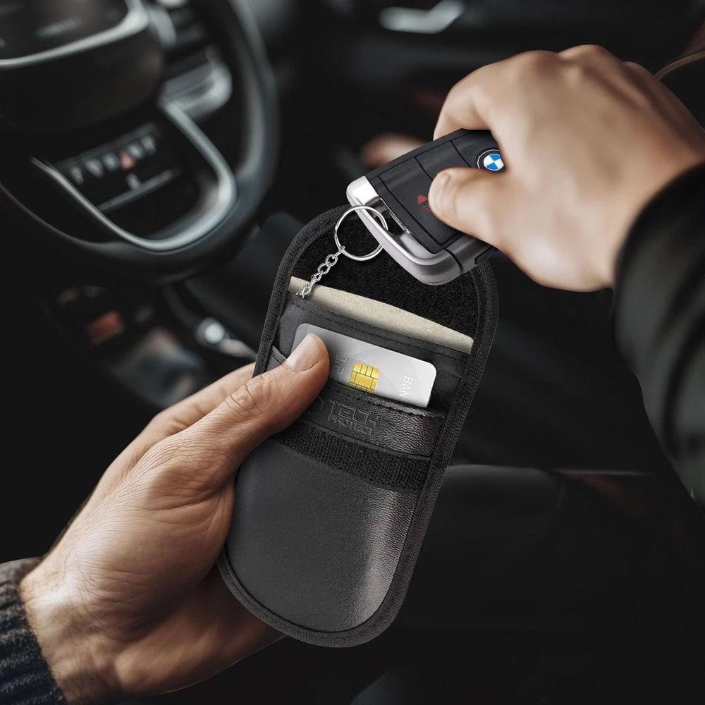 Tech-Protect KLR100 RFID Blocking Car Key - dėklas juodos spalvos