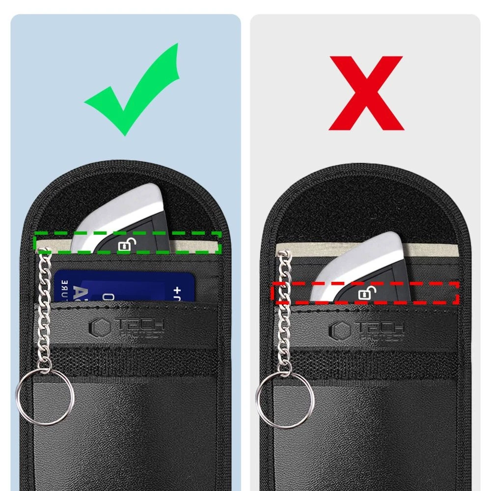 Tech-Protect KLR100 RFID Blocking Car Key - dėklas juodos spalvos
