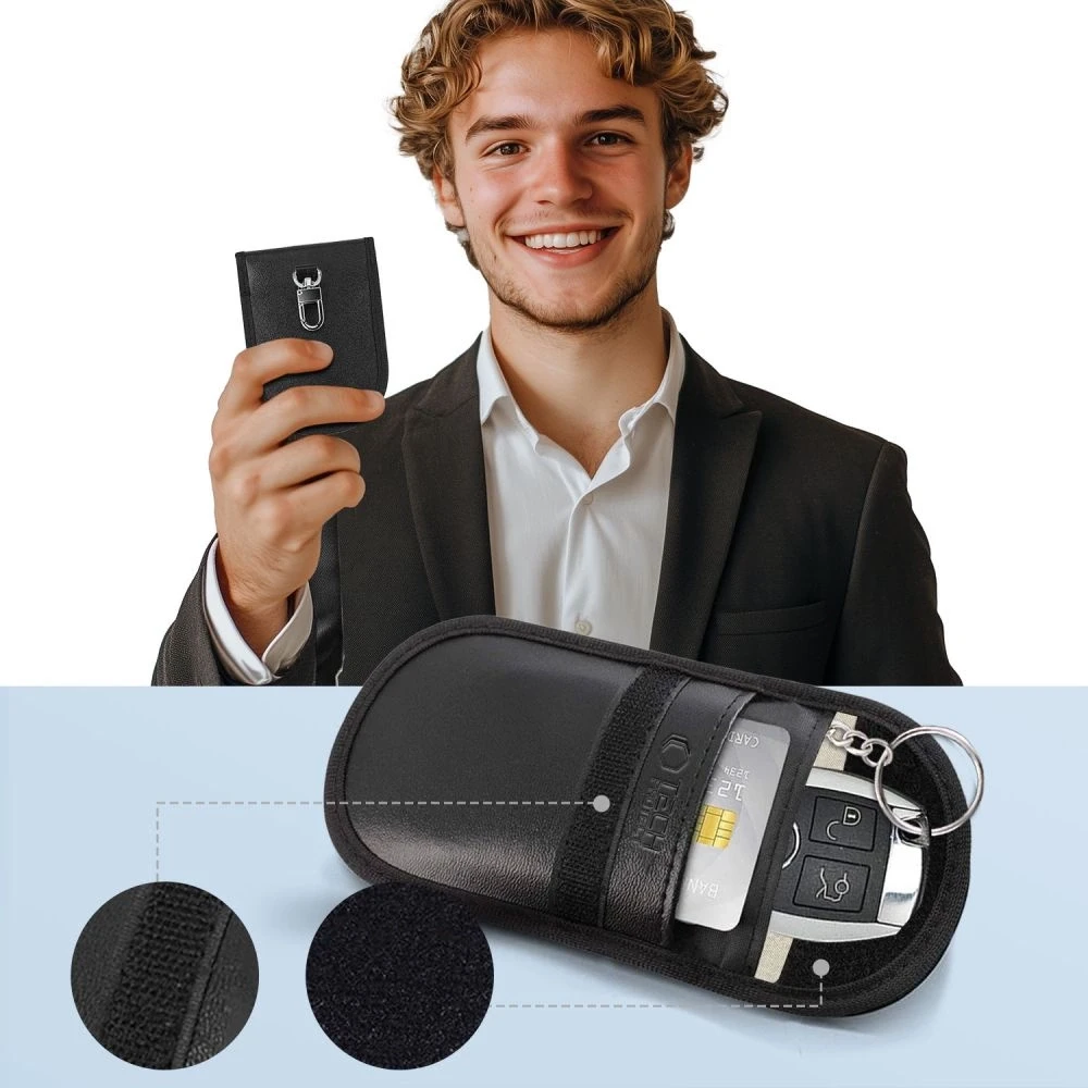 Tech-Protect KLR100 RFID Blocking Car Key - dėklas juodos spalvos