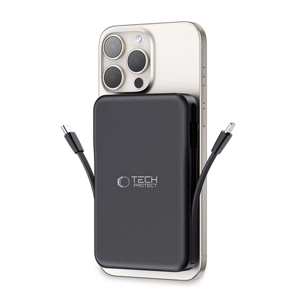 Tech-Protect PB31 LifeMag MagSafe powerbank 10000MAH juodos spalvos