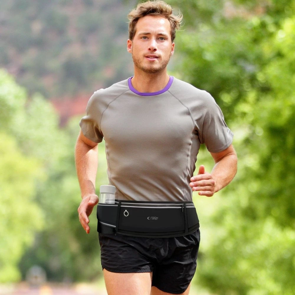 TECH-PROTECT M3 UNIVERSAL SPORT WAIST BAG dėklas telefonui juodos spalvos