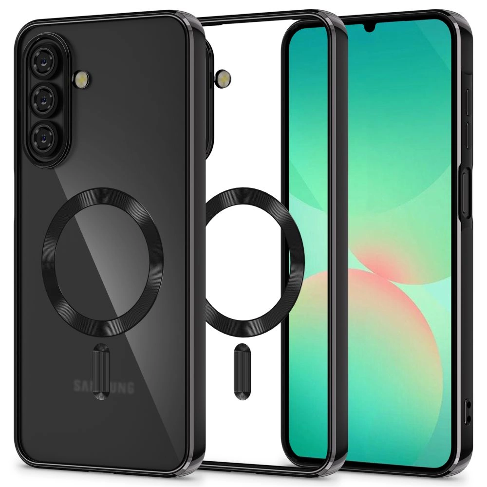 Tech-Protect MagFlex MagSafe Dėklas skirtas Samsung Galaxy A26 5G – skaidrus juodos spalvos