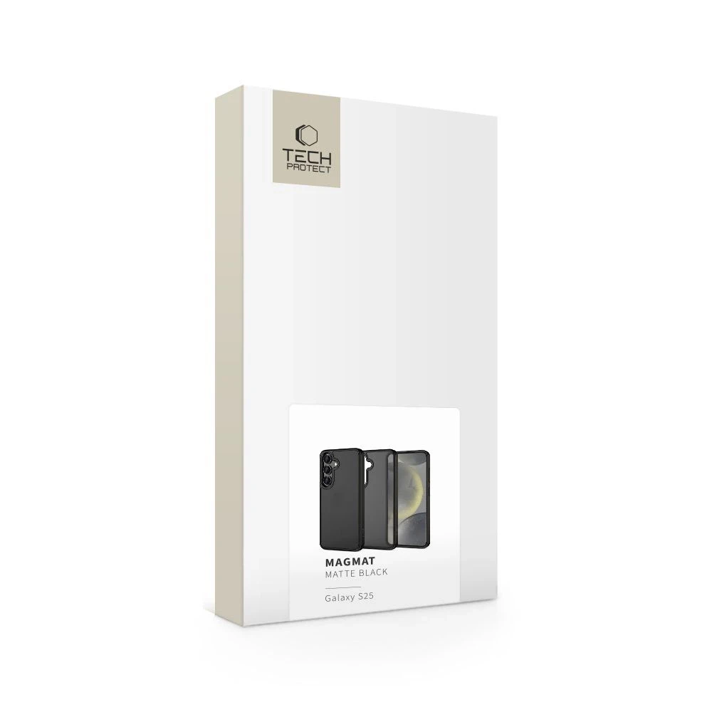 Dėklas Tech-Protect Magmat do Galaxy S25 juoda matinė