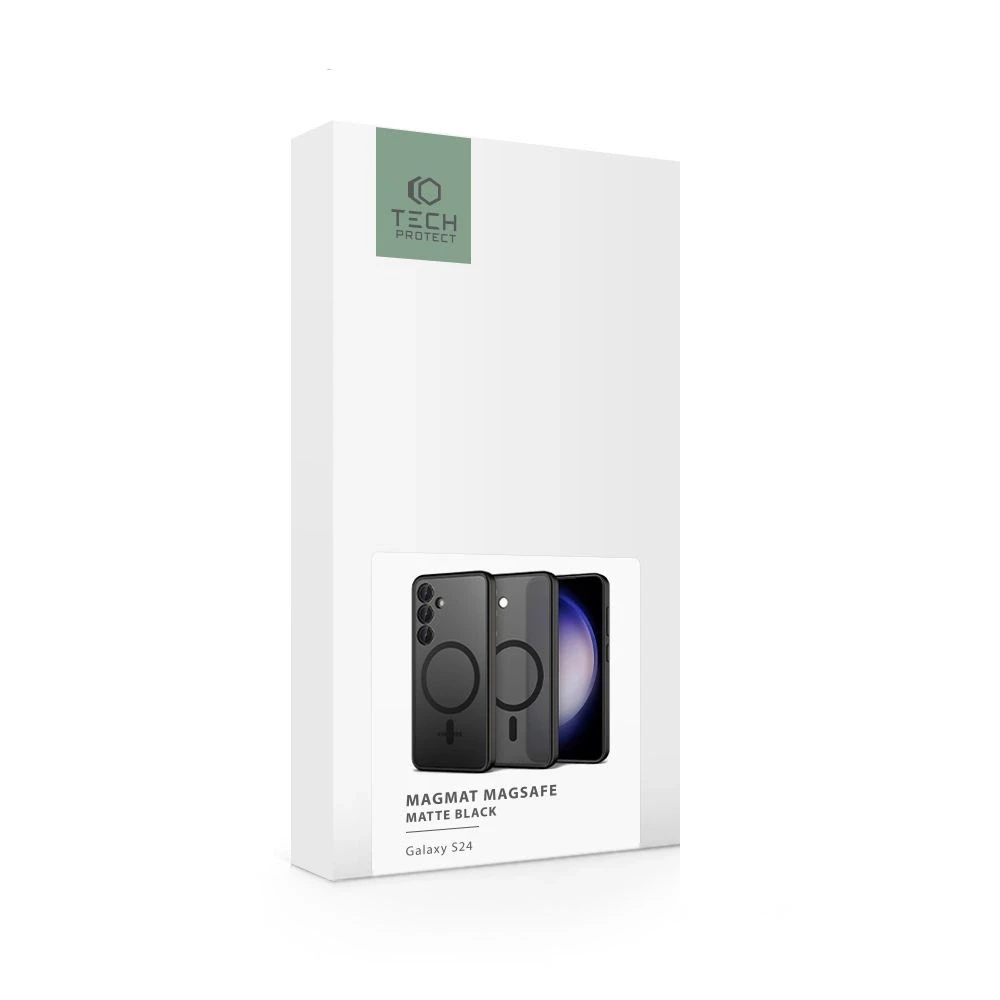 Samsung Galaxy S24 Tech-Protect Magmat MagSafe Matte dėklas telefonui juodos spalvos