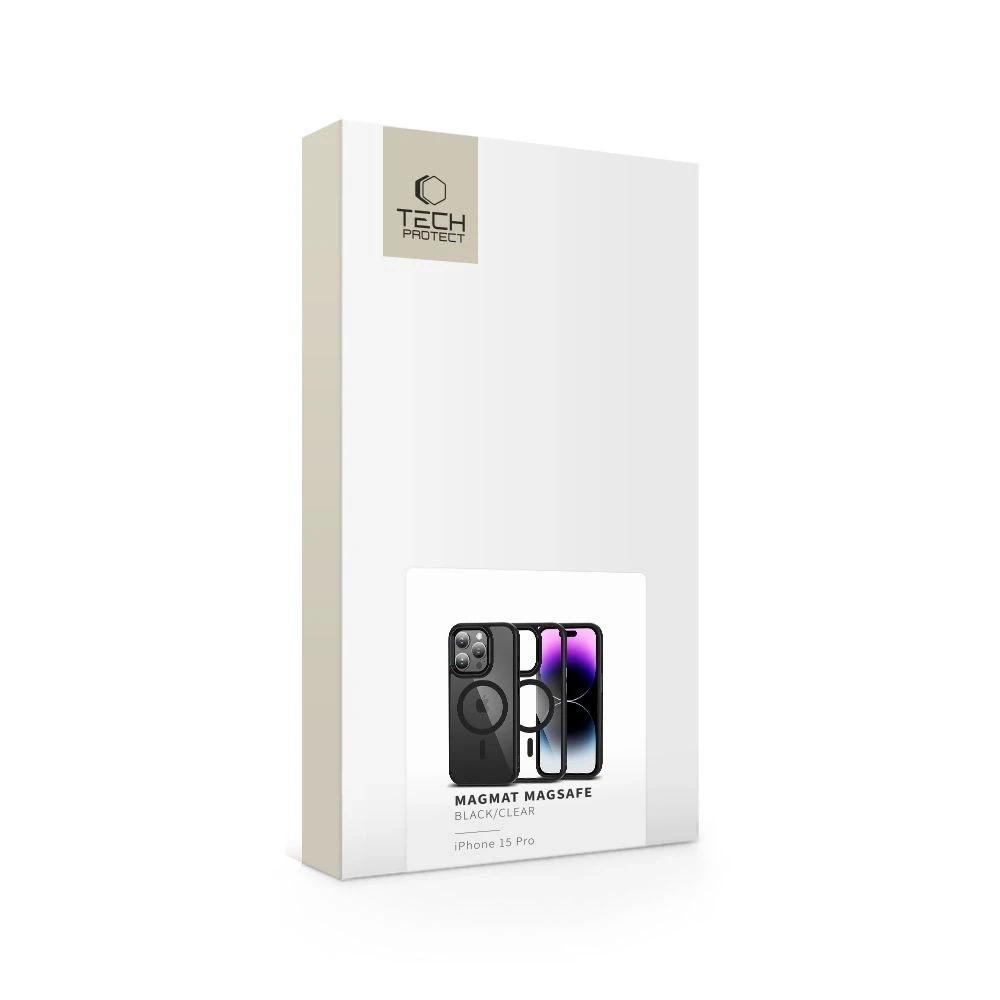 Tech-Protect MagMat MagSafe Apple iPhone 15 Pro – dėklas telefonui juodos spalvos