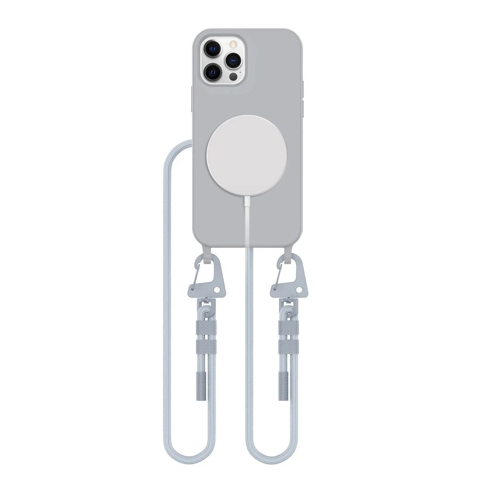 TECH-PROTECT MAGNECKLACE MagSafe Apple iPhone 12 / 12 Pro dėklas telefonui pilkos spalvos