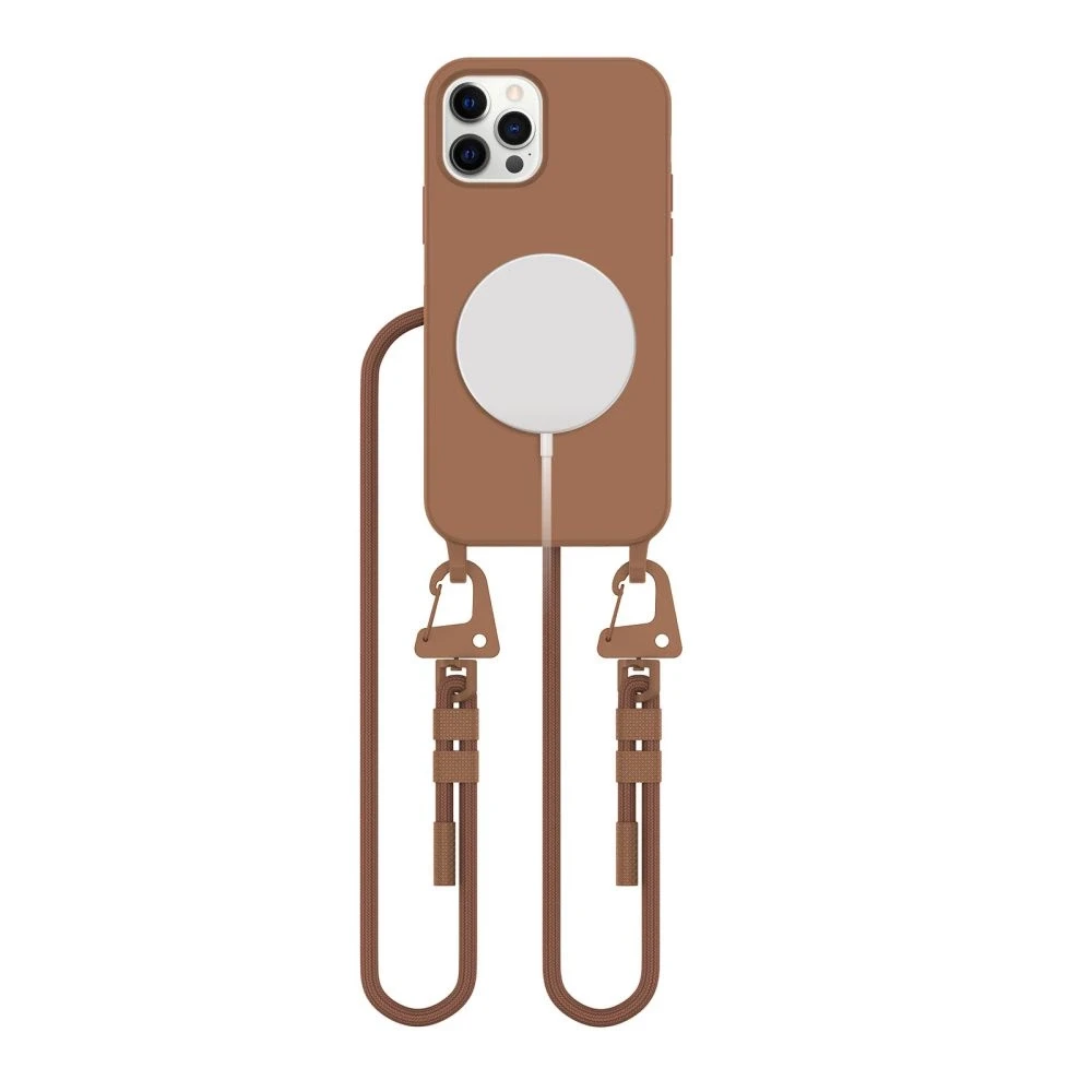 Tech-Protect MAGNECKLACE MagSafe Apple iPhone 12 / 12 Pro dėklas telefonui rudos spalvos