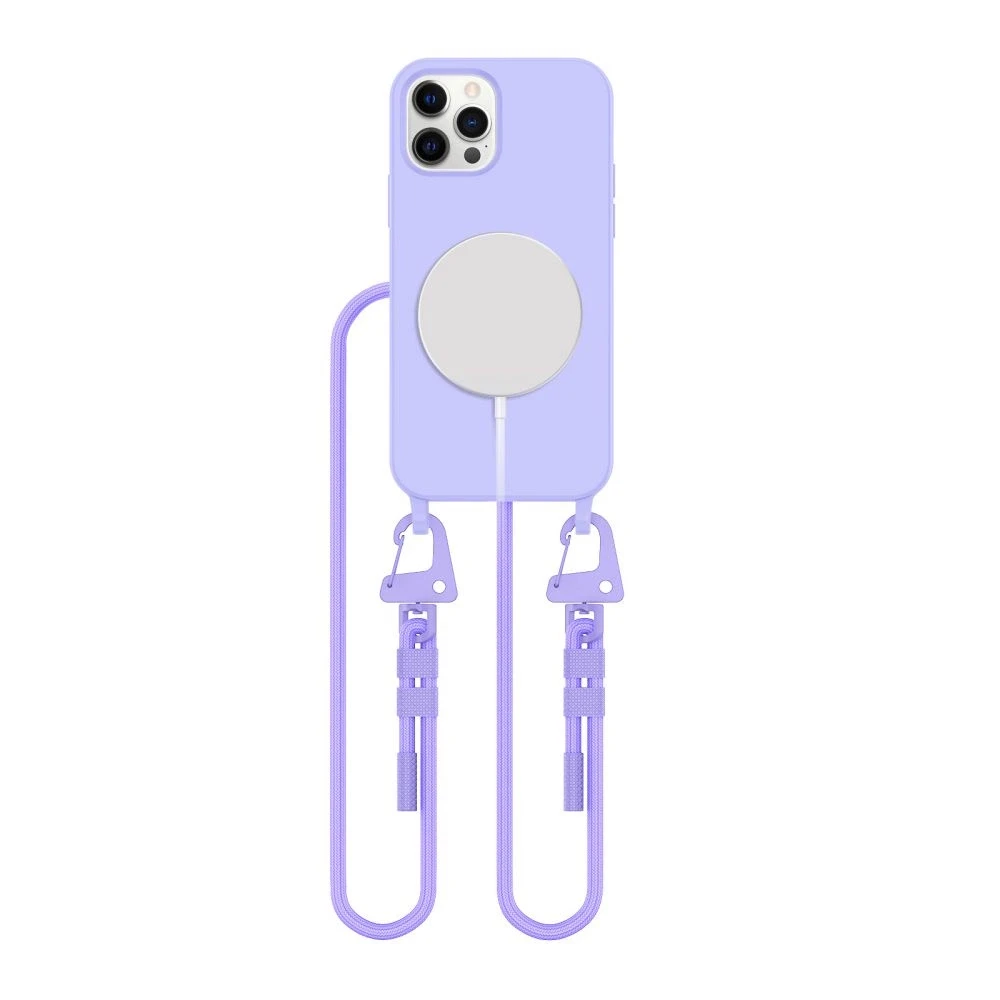 TECH-PROTECT MAGNECKLACE MagSafe Apple iPhone 12 / 12 Pro dėklas telefonui levandų spalvos