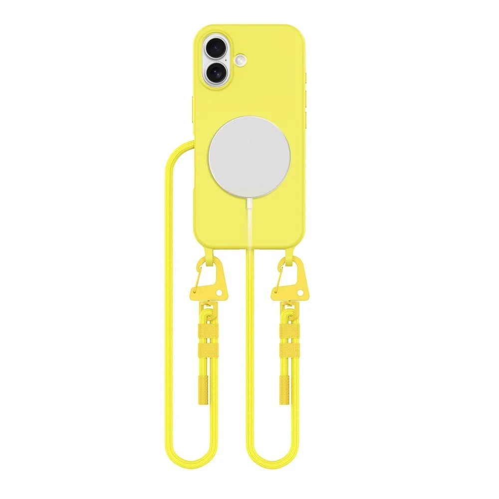Apple iPhone 16 Tech-Protect Magnecklace MagSafe Canary dėklas jūsų telefonui geltonos spalvos