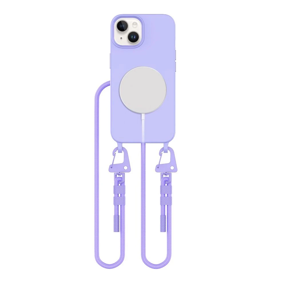 TECH-PROTECT MAGNECKLACE MagSafe Apple iPhone 14 dėklas telefonui levandų spalvos