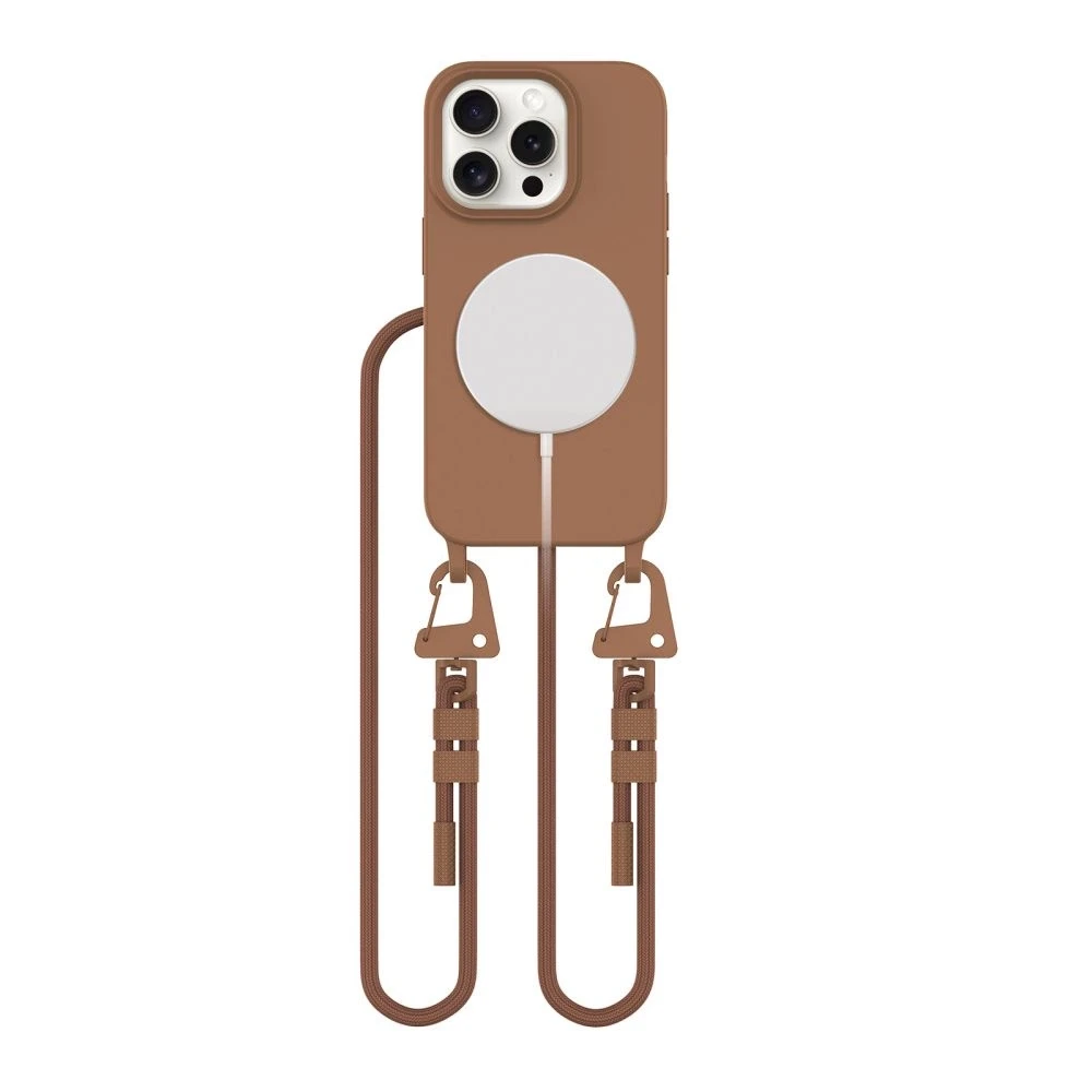 Tech-Protect MAGNECKLACE MagSafe Apple iPhone 14 Pro dėklas telefonui rudos spalvos