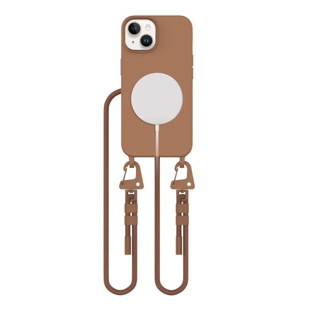 Tech-Protect MAGNECKLACE MagSafe Apple iPhone 14 dėklas telefonui rudos spalvos