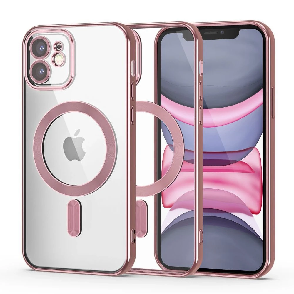 Tech-Protect MagShine Line MagSafe Apple iPhone 11 – dėklas telefonui rožinės spalvos