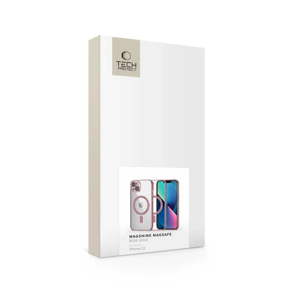Tech-Protect MagShine Line MagSafe Apple iPhone 13 – dėklas telefonui rožinės spalvos