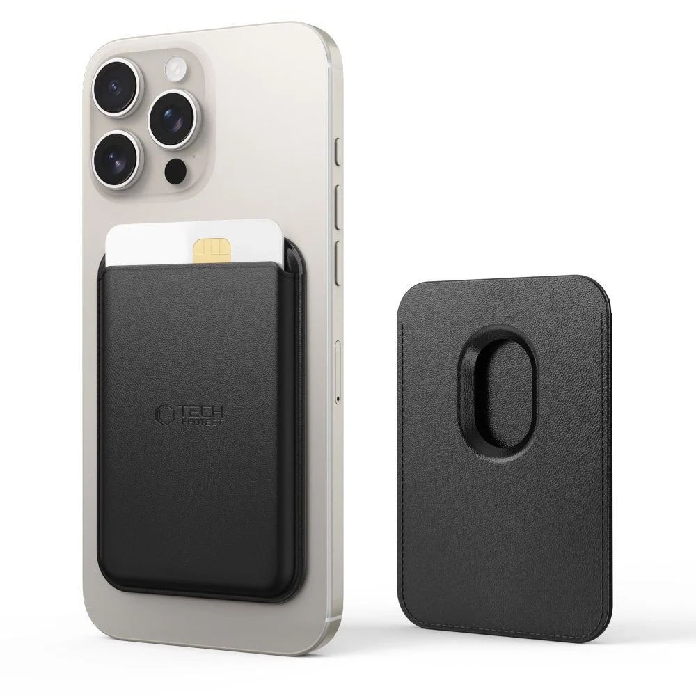 Tech-Protect MagWallet Magsafe card – dėklas telefonui juodos spalvos