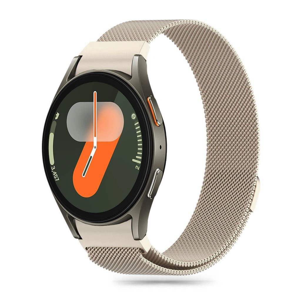 Apyrankė Samsung Galaxy Watch 4 / 5 / 5 PRO / 6 / 7 / FE Tech-Protect Milaneseband Starlight aukso spalvos