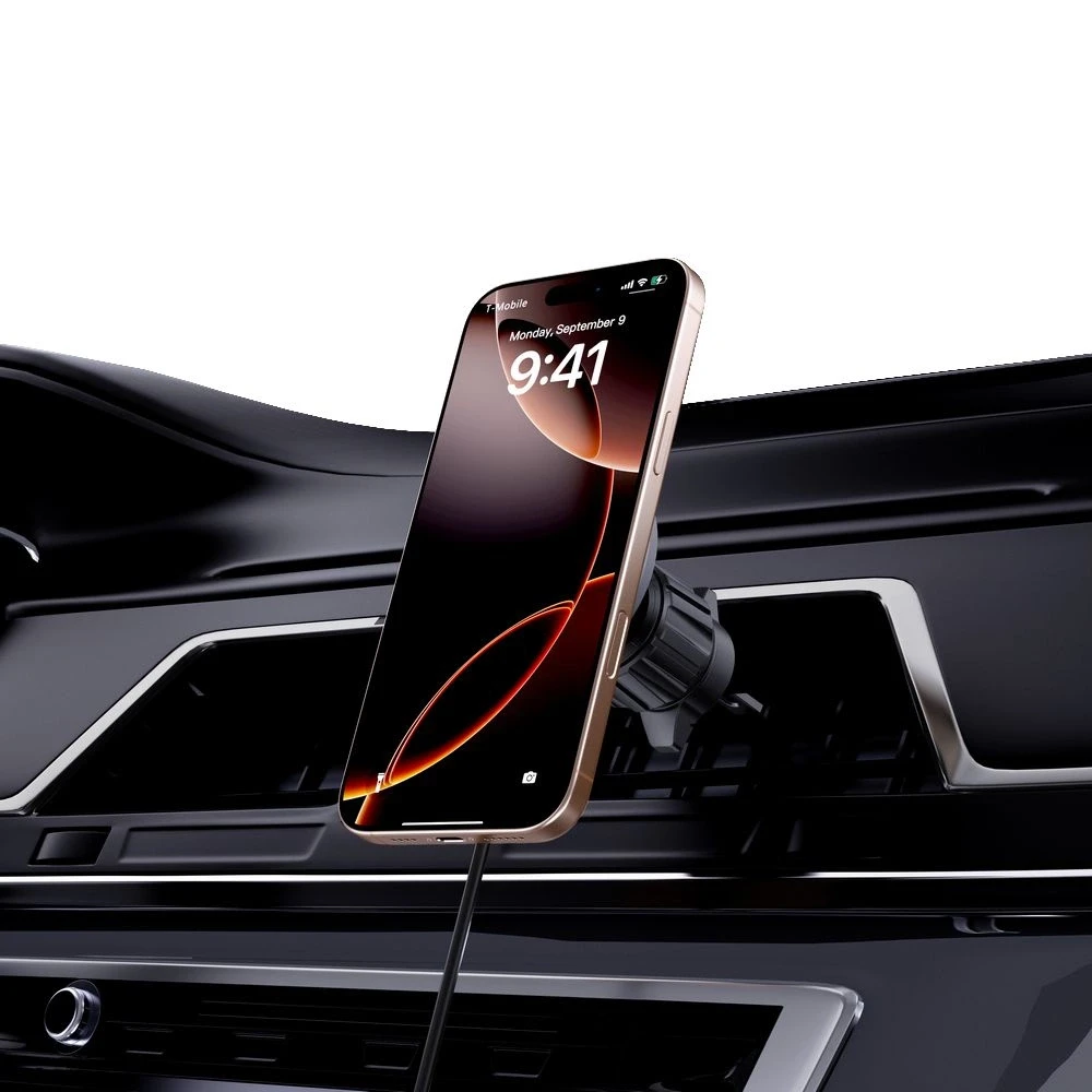 „Tech-Protect MM15W-V7 QI2“ automobilinis laikiklis su indukciniu įkrovikliu – Juodas