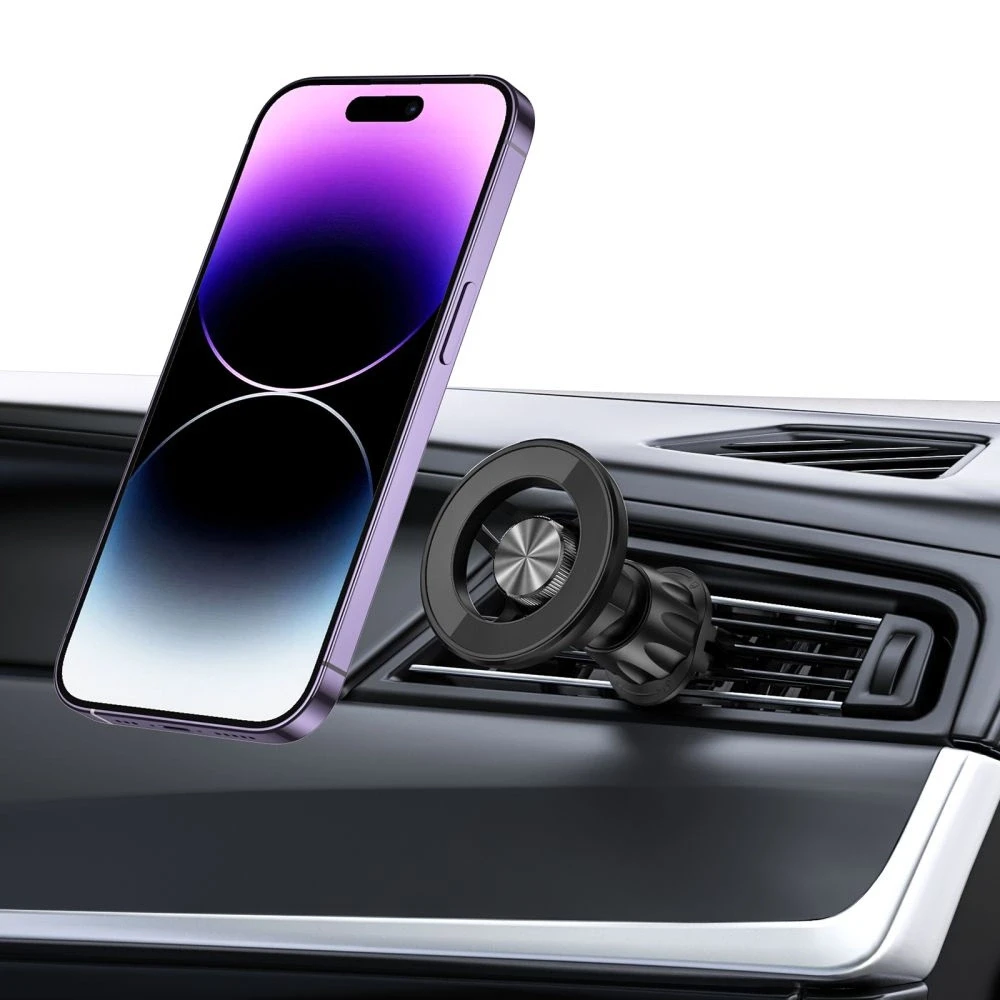 Tech-Protect N54 automobilinis telefono laikiklis su MagSafe oro grotelėms – juodos spalvos