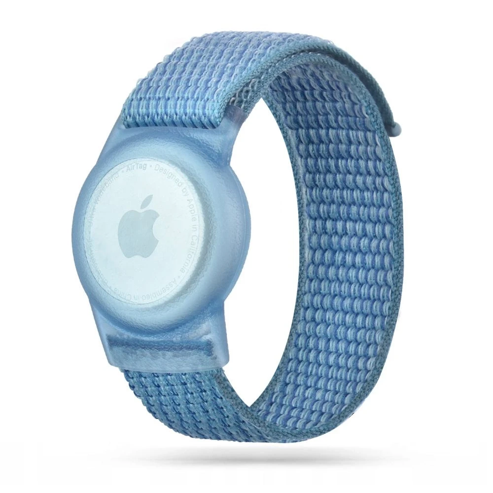 Dėklas Apyrankė Apple AirTag Tech-Protect Nylon For Kids mėlynos spalvos