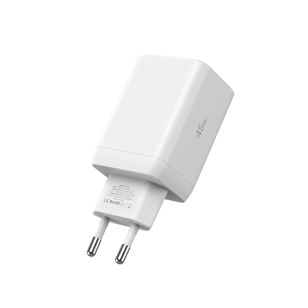 Tech-Protect NC45W-GAN 2-PORT PD45W pakrovėjas - Baltas