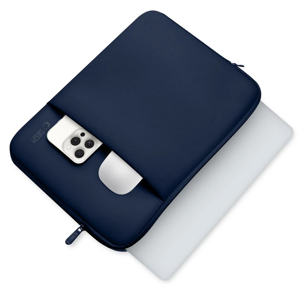 Tech-Protect Neoprene Nešiojamas kompiuteris Case 15-16" - Navy Mėlyna