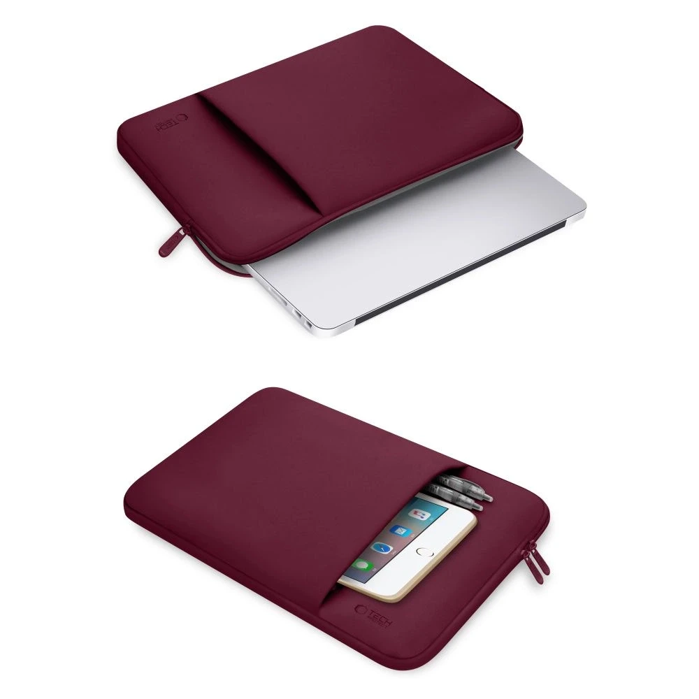 Tech-Protect Neoprene Nešiojamas kompiuteris Case 15-16" - Burgundy